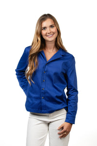 Timeclad Blue Long-Sleeve Oxford Shirt