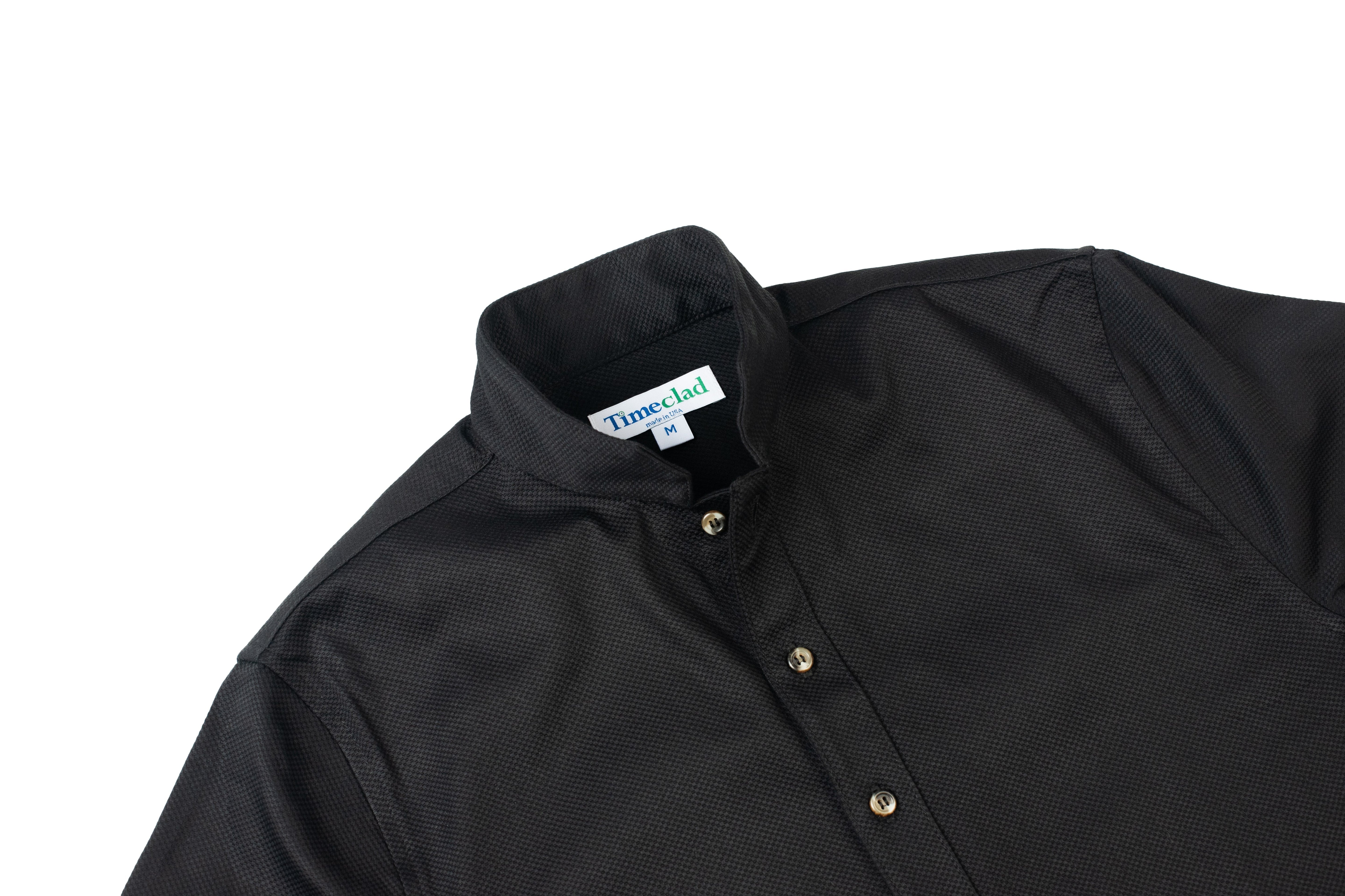 Timeclad Black Long-Sleeve Oxford Shirt