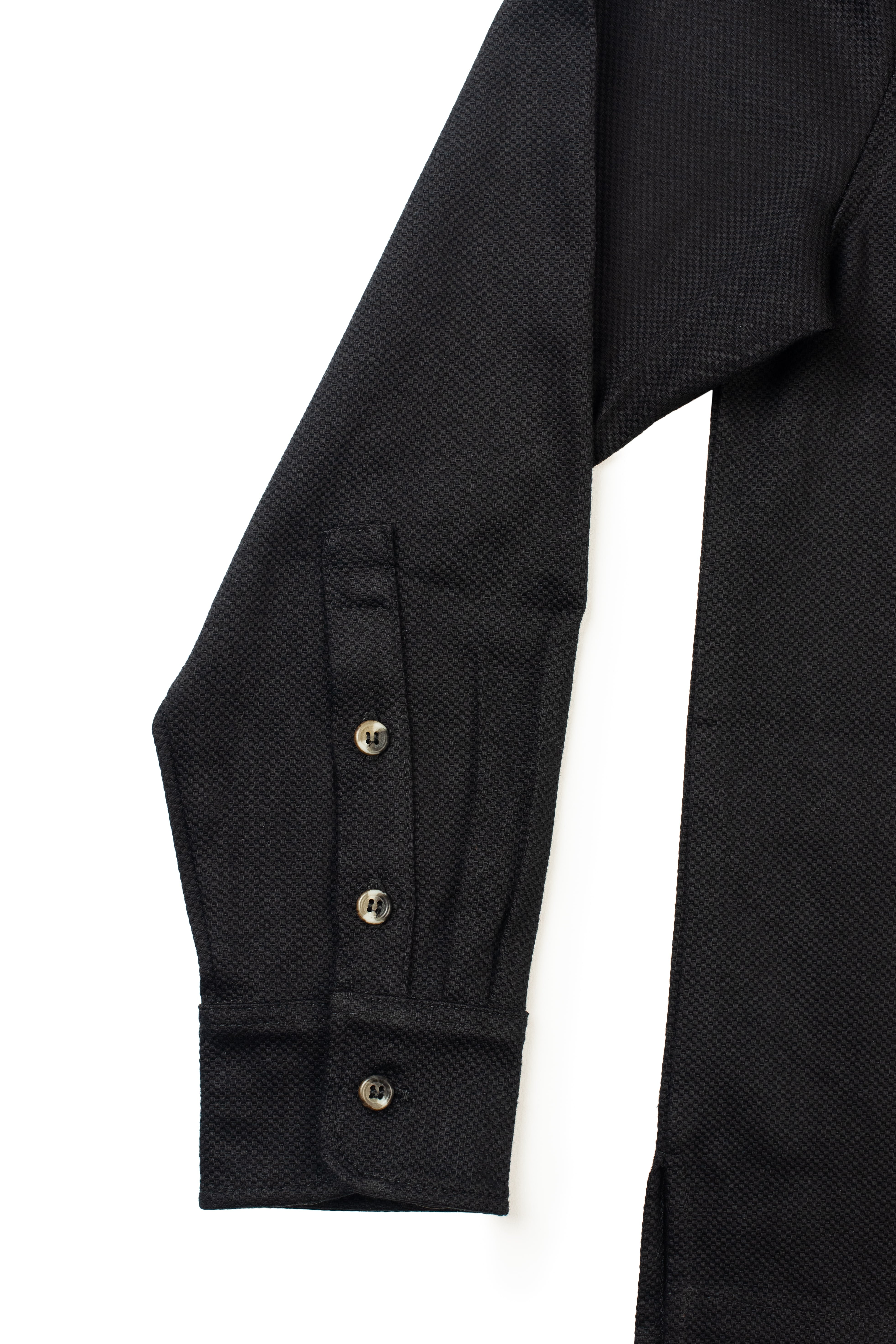 Timeclad Black Long-Sleeve Oxford Shirt