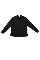 Timeclad Black Long-Sleeve Polo Shirt