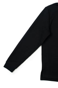Timeclad Black Long-Sleeve Polo Shirt